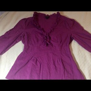 5/$25  Banana Republic Factory Magenta blou…